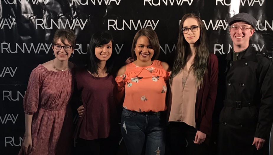 Graphic Design students develop all the animations for the annual Runway event.