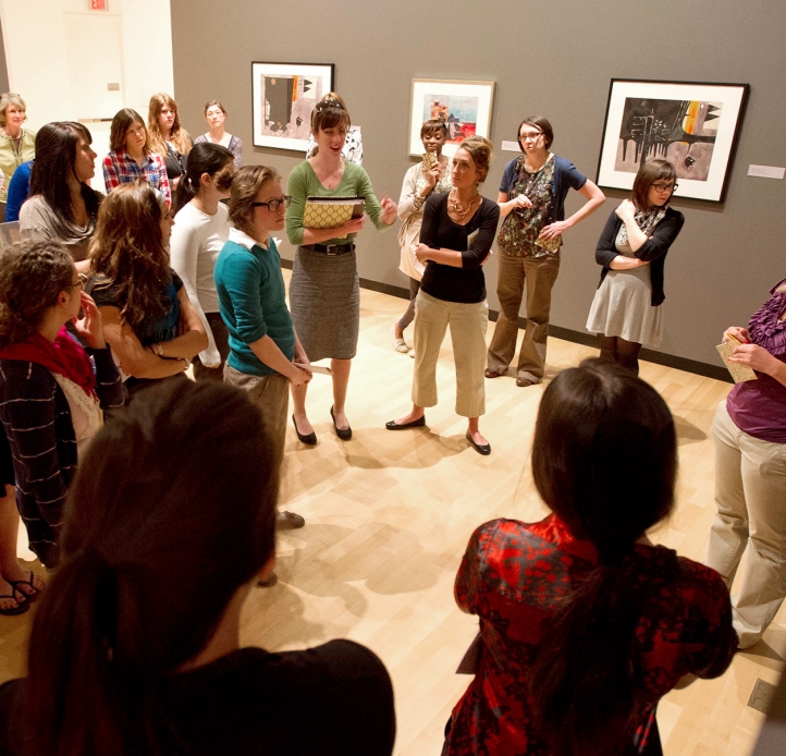 Art Education group in a gallery
