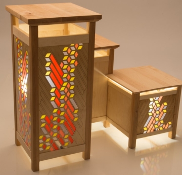 Wood tables